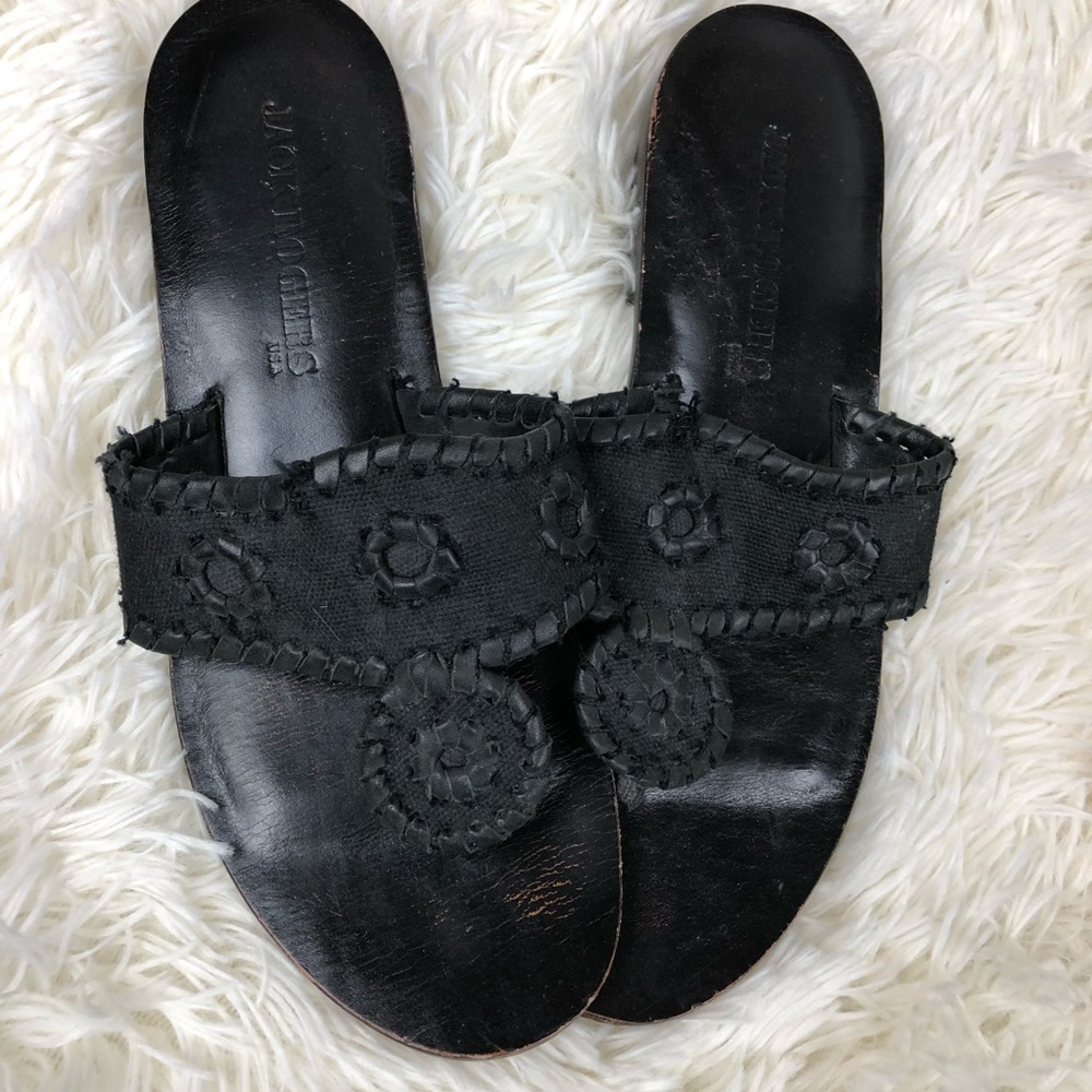 Jack Rogers • Flip Flop Sandals • Black •